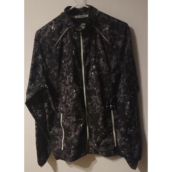 Under Armour Storm Run Black Gray Camo Jacket Windbreaker 1253577-029 Sz Medium - Picture 1 of 10